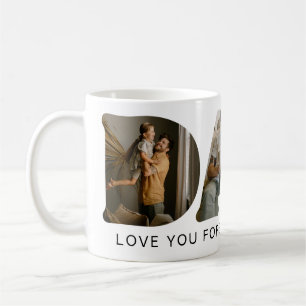 Caneca De Café Colagem de Fotos de Carta para o PAI
