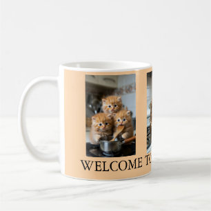 Caneca De Café Colagem de Fotos de Gatos Melhor Pai de Gato
