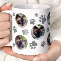 Colagem de Fotos de Pata de Gato Cinza 8