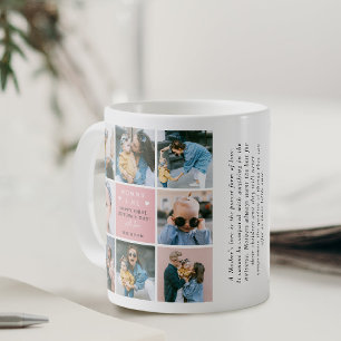 Caneca De Café Colagem de Fotos 'Mamãe & Eu' 1º Dia das Mães