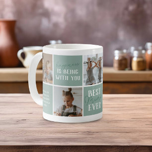 Caneca De Café Colagem de Fotos Moderna Melhor Mimi de Sempre Ver