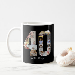 Caneca De Café Colagem de Fotos Número 40