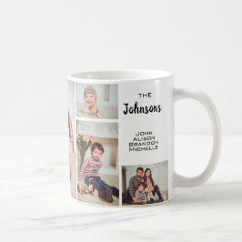 Caneca De Café Colagem de Fotos Personalizada da Família 6