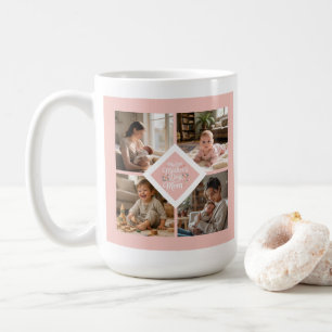 Caneca De Café Colagem de Fotos Personalizada de 1º Dia das Mães 