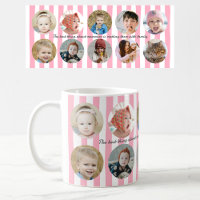 Colagem de Fotos Personalizada Família Faixa Rosa