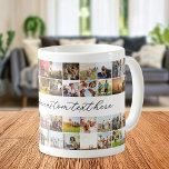 Caneca De Café Colagem de Fotos Personalizada Moderna 48<br><div class="desc">Crie sua própria caneca personalizada de colagem de fotos,  com 48 fotos favoritas e texto personalizado.</div>