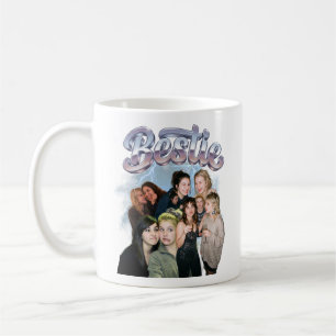 Caneca De Café Colagem de Fotos Personalizadas da Melhor Amiga