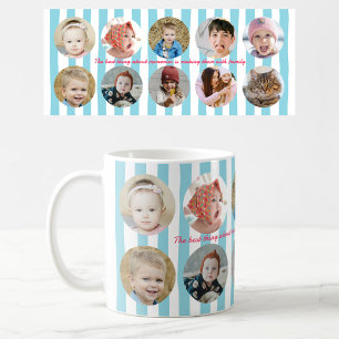 Caneca De Café Colagem de Fotos Personalizadas Foto da Família Fa