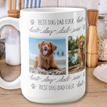 Caneca De Café Colagem de Fotos Pet 4 Personalizada do PAI DOG<br><div class="desc">Pai de cão ♡... Surpreenda seu Pai de Cachorro favorito seja seu aniversário, Dia de os pais ou Natal com esta super fofinha caneca personalizada. Personalize esta caneca de café com a foto favorita do seu cão e o nome. Duplo lado - você pode tirar fotos diferentes de cada lado...</div>