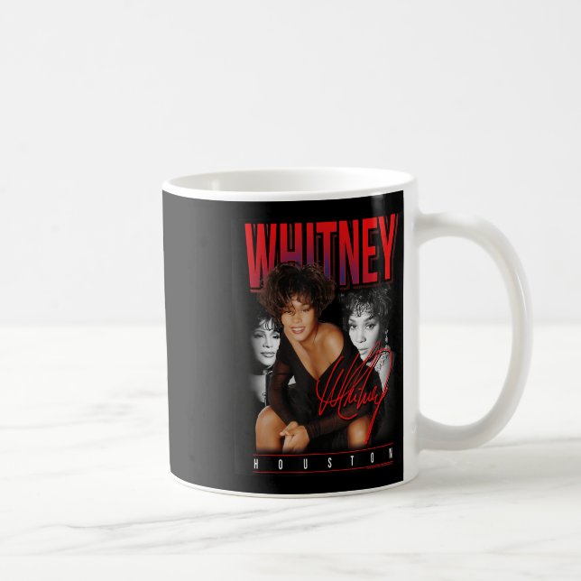 Caneca De Café Colagem de Fotos Retro Whitney Houston (Direita)