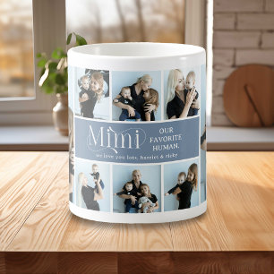 Caneca De Café Colagem de Fotos Sentimentais Lembrança da Mimi