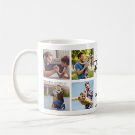 Caneca De Café Colagem de Fotos Simples para o Primeiro Dia dos P