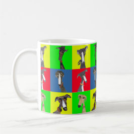 CANECA DE CAFÉ COLAGEM DE GREYHOUND