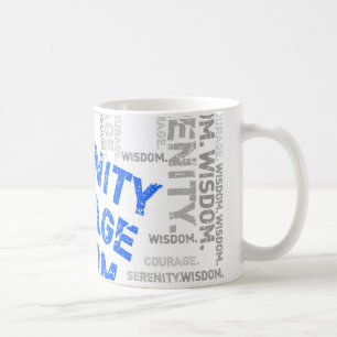 Caneca De Café Colagem de Palavras Sensíveis de Coragem de Seren