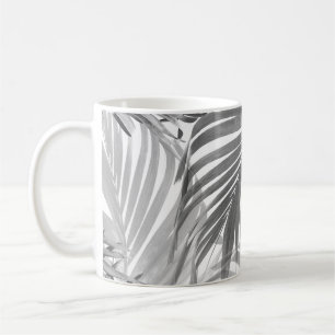 Caneca De Café Colagem de Palmas de Caribe Lush #1 #tropical #wal