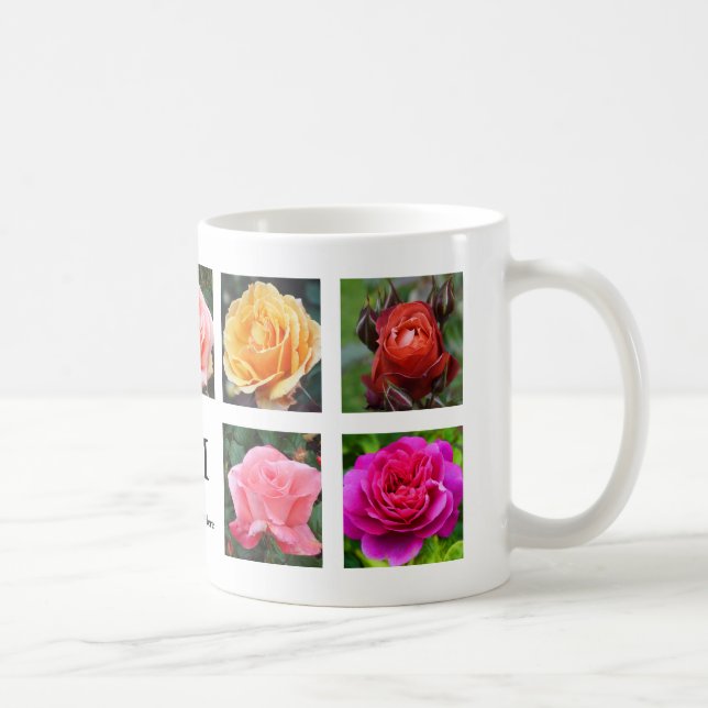 Caneca De Café Colagem de rosas nº 2 Mug (Direita)