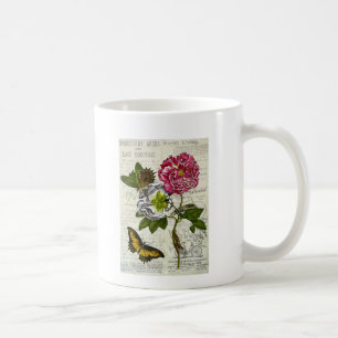 Caneca De Café Colagem de Vintage bonito