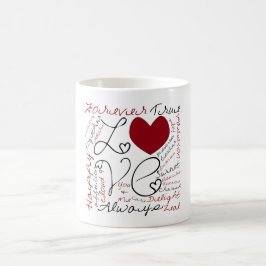Caneca De Café Colagem do lóbulo - mude a cor