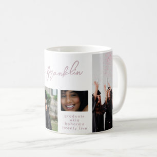 Caneca De Café Colagem Editável Multi Foto Grad 2023 Escola