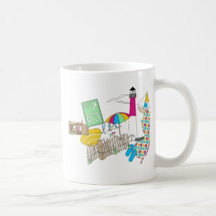 Caneca De Café Colagem feminino do amor de LBI