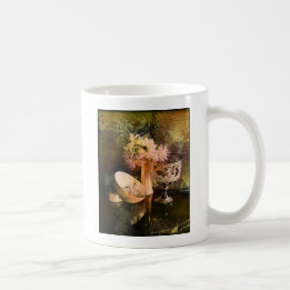 Caneca De Café Colagem Floral