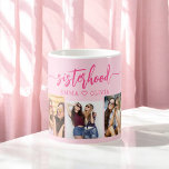 Caneca De Café Colagem Fotográfica das Irmãs de Irmandade Rosa-Qu<br><div class="desc">Celebrar a Irmandade com a Colagem de Fotos Irmãs 3. Esta caneca vibrante apresenta uma impressionante colagem de três fotos queridas, capturando momentos especiais compartilhados com suas irmãs. O design cor-de-rosa quente adiciona um toque divertido e na moda, fazer uma peça sobressalente para qualquer amante de café ou chá. Feito...</div>