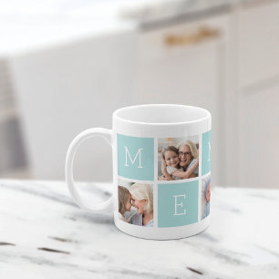 Caneca De Café Colagem Fotográfica Personalizada da Avó 5 da Mema
