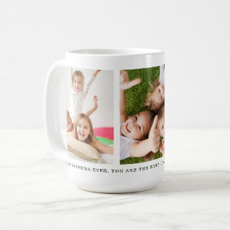 Caneca De Café Colagem Fotográfica Personalizada de 3 Netos Melho