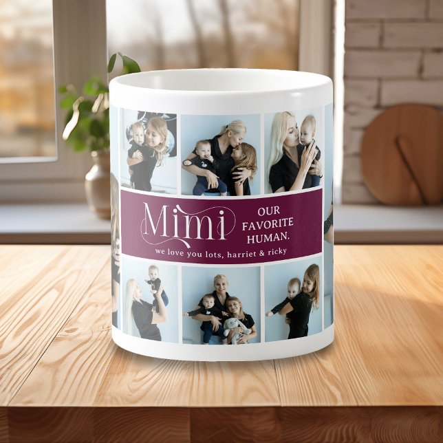 Caneca De Café Colagem Fotográfica Sentimental Mimi Lembrança (Criador carregado)