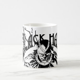 Caneca De Café Colagem Gráfica Mão Negra 0, Preta e Branca