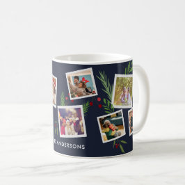 Caneca De Café Colagem Natal Feliz Moderna Personalizada com Azev