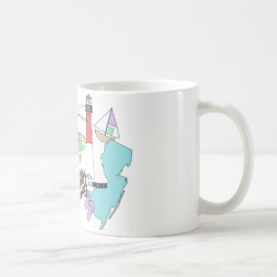 Caneca De Café Colagem Pastel do amor de LBI