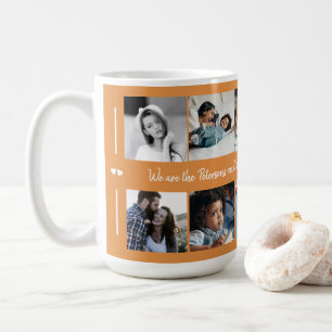 Caneca De Café Colagem personalizada de 10 fotos elegante para su