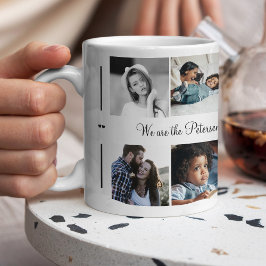 Caneca De Café Colagem personalizada de 10 fotos moderna em sua f