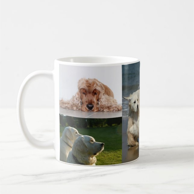 Caneca De Café Colagem Personalizada de 5 Fotos - Presente de Ima (Esquerda)