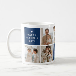 Caneca De Café Colagem Personalizada de Fotografias de 'Best Pai 