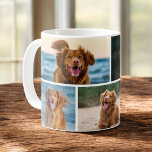 Caneca De Café Colagem Personalizada de Fotografias de Cachorro P<br><div class="desc">Comece suas manhãs com uma dose de amor de filhote! Esta caneca personalizada de foto de cão colagem de café mostra suas fotos favoritas de estimação em um adorável e atraente layout. Quer esteja comemorando um amigo peludo ou dando a um companheiro de cachorro, esta caneca personalizada é a maneira...</div>