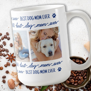 Caneca De Café Colagem Personalizada de Fotos da Mãe de Cães