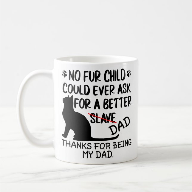 Caneca De Café Colagem personalizada de pais de gatos e nome do g (Esquerda)