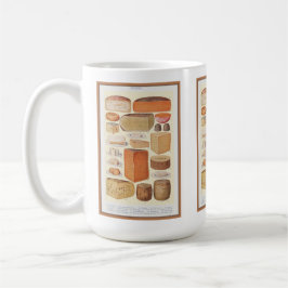 Caneca De Café Colagem Vintage de Queijos Domésticos, Beeton, 192