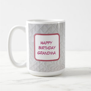 Caneca De Café Colcha de Aniversário para a Vovó