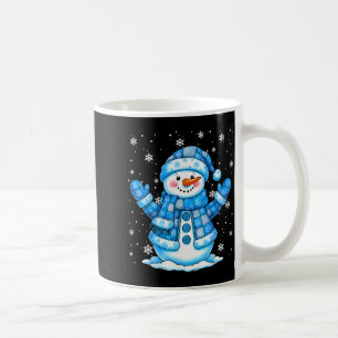 Caneca De Café Colcha de Retalhos Boneco de Neve Quilter Feliz Na