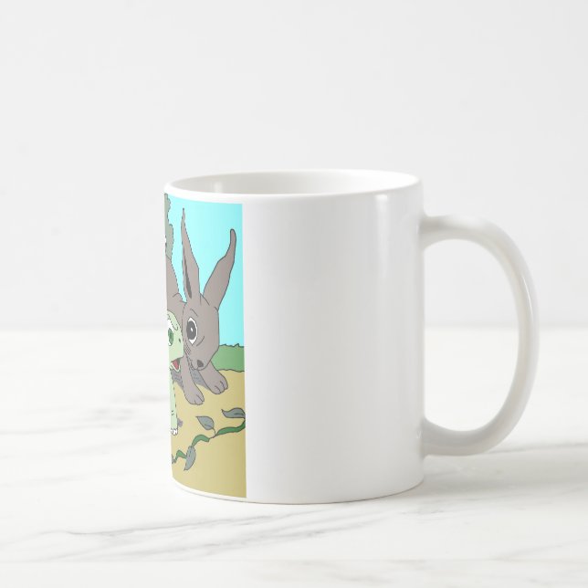 Caneca De Café Coleção 1 de A Lebre e a Tartaruga (Direita)