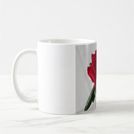 Caneca De Café Coleção da flora da rosa vermelha