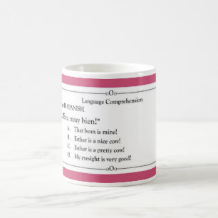 Caneca De Café Coleção da língua - espanhol 1