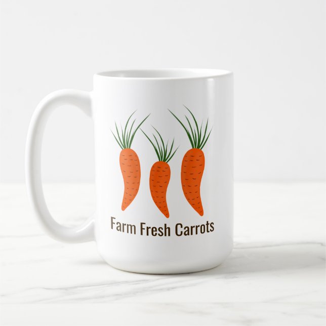 Caneca De Café Coleção de Cenouras Botânicas (Esquerda)