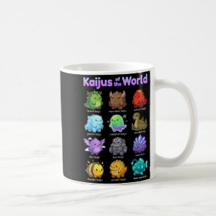 Caneca De Café Coleção de Feras Mitológicas Fofas Personagens Kaw