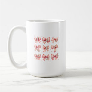 Caneca De Café Coleção de Fita de Arco Rosa Aquarela Washi Tape