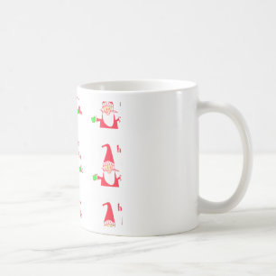Caneca De Café Coleção de Papais noeis de Rato de Cartoon Diverti