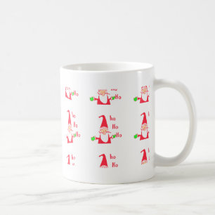Caneca De Café Coleção de Papais noeis de Rato de Cartoon Diverti